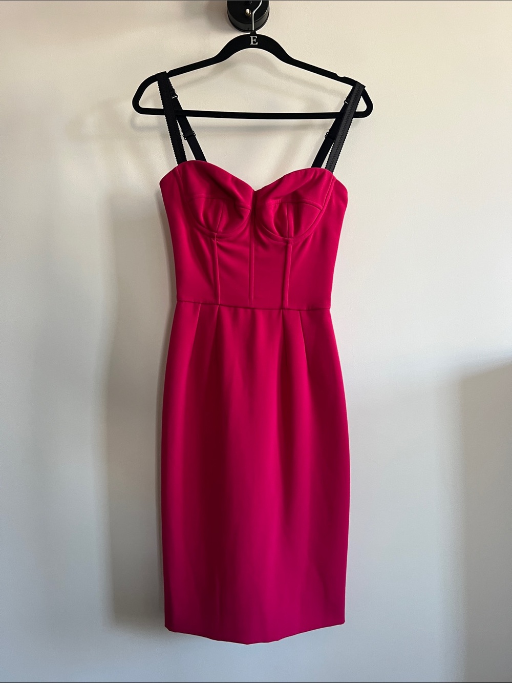 Dolce & Gabbana crepe Bustier Dress with Black Straps